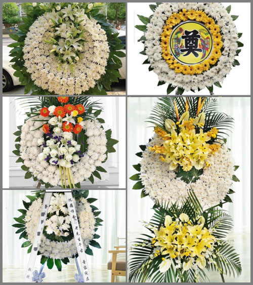 广东梅州市丰顺县黄金镇启明村花圈速递