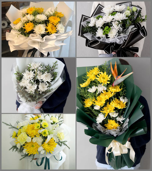 广东梅州市丰顺县黄金镇启明村白事花束代送